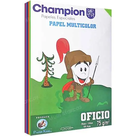 PAPEL BOND OFICIO COLORES SURTIDOS PAQ DE 500 HJS